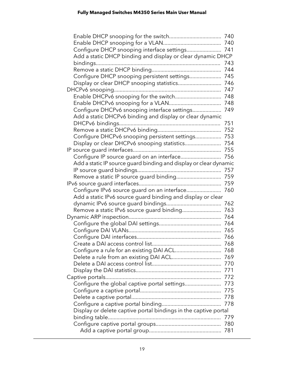 NETGEAR M4350-24F4V 24-Port 10G SFP+ Managed AV Network Switch User Manual | Page 19 / 971