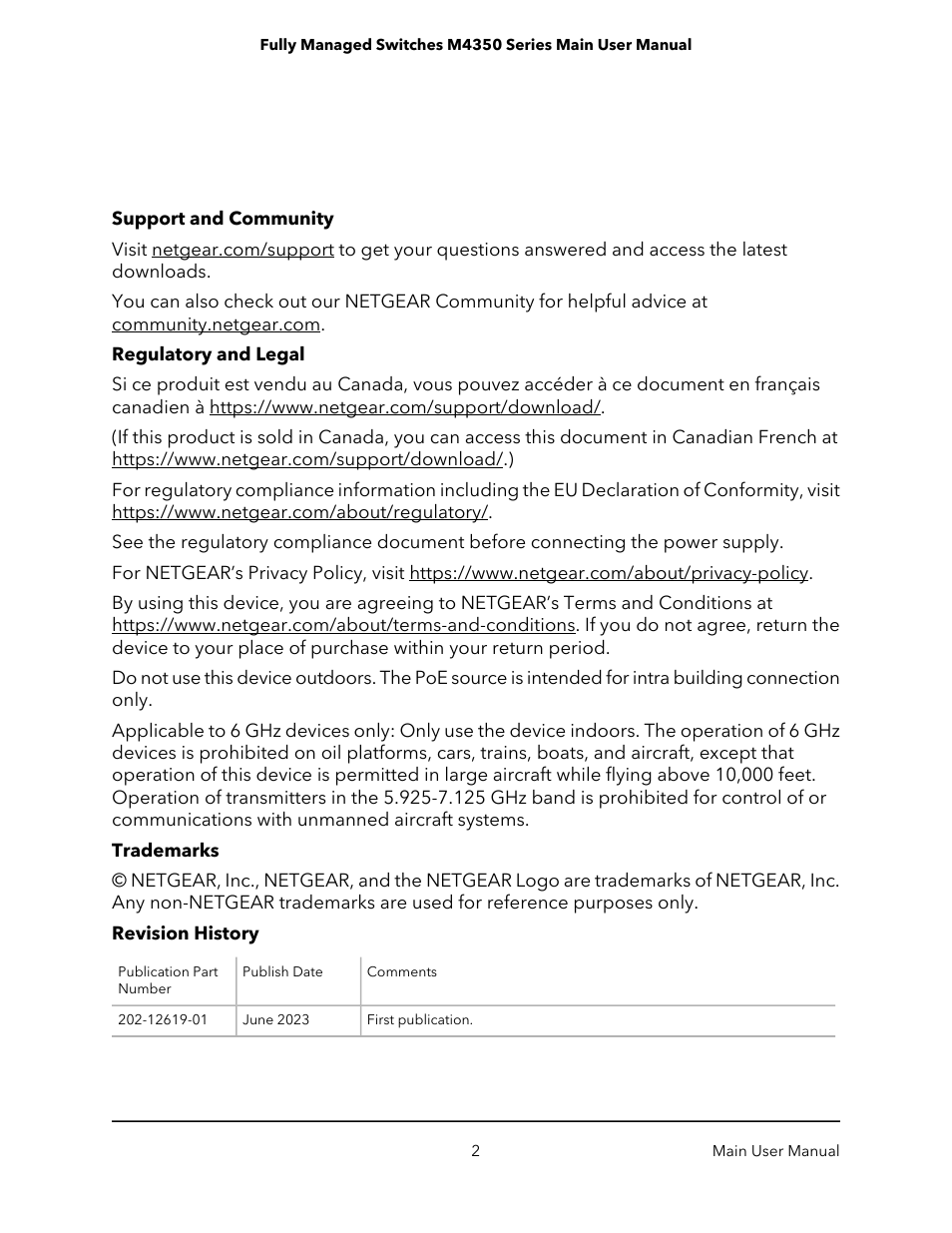 NETGEAR M4350-24F4V 24-Port 10G SFP+ Managed AV Network Switch User Manual | Page 2 / 971