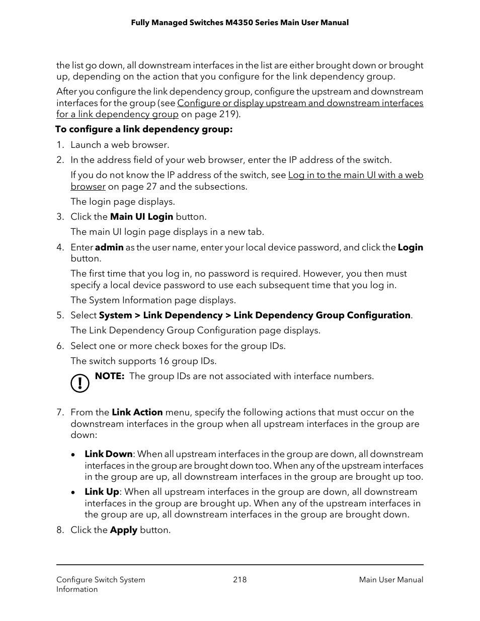 NETGEAR M4350-24F4V 24-Port 10G SFP+ Managed AV Network Switch User Manual | Page 218 / 971