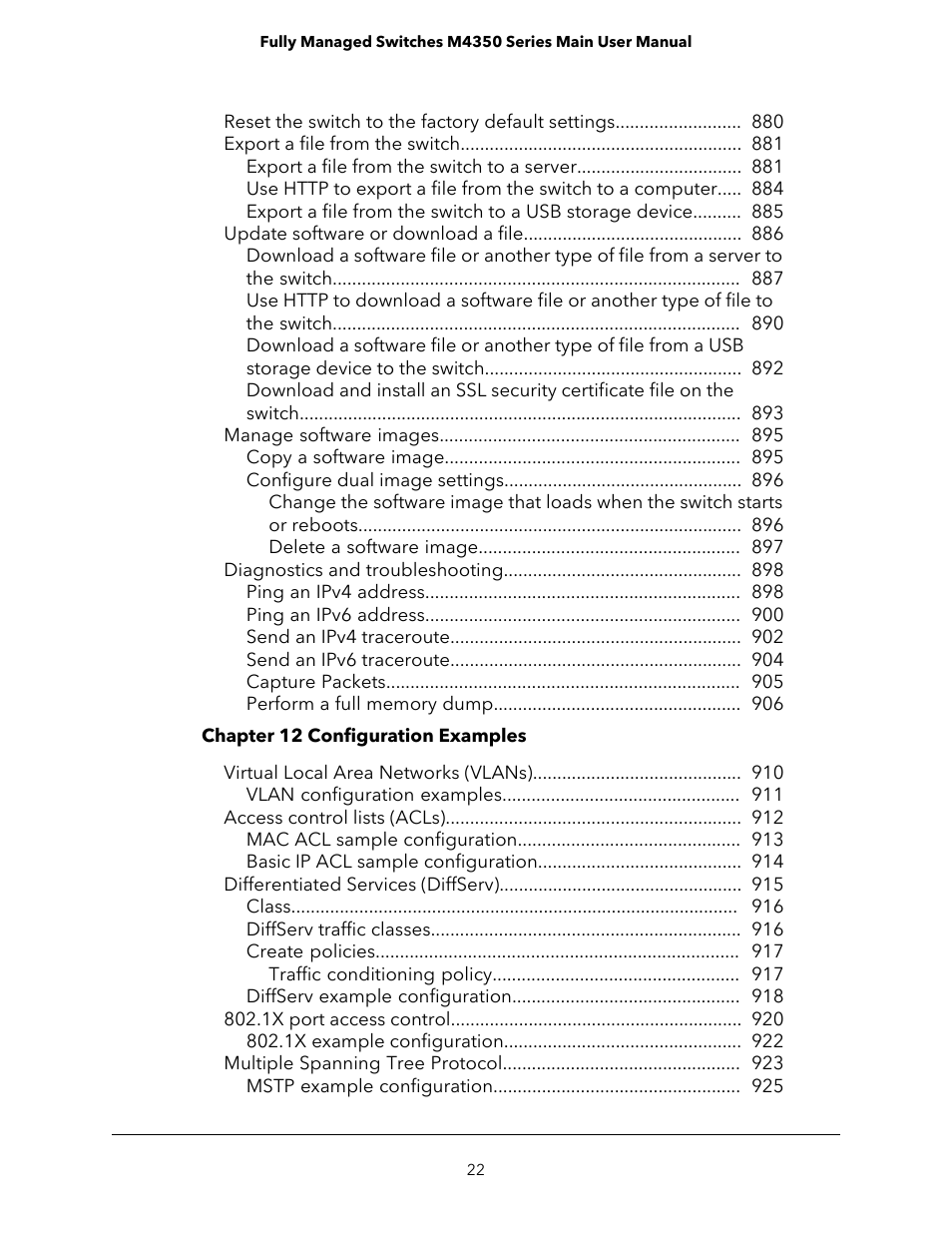 NETGEAR M4350-24F4V 24-Port 10G SFP+ Managed AV Network Switch User Manual | Page 22 / 971