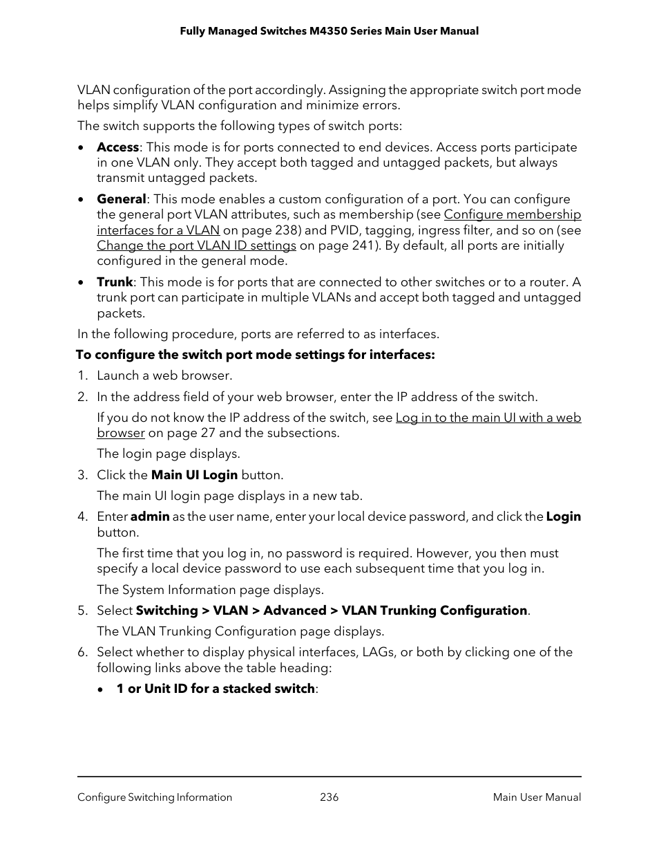 NETGEAR M4350-24F4V 24-Port 10G SFP+ Managed AV Network Switch User Manual | Page 236 / 971