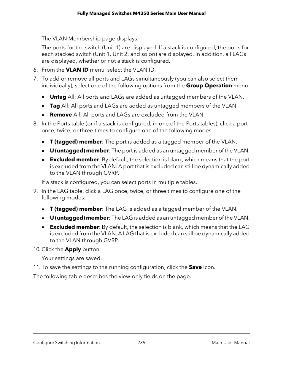 NETGEAR M4350-24F4V 24-Port 10G SFP+ Managed AV Network Switch User Manual | Page 239 / 971