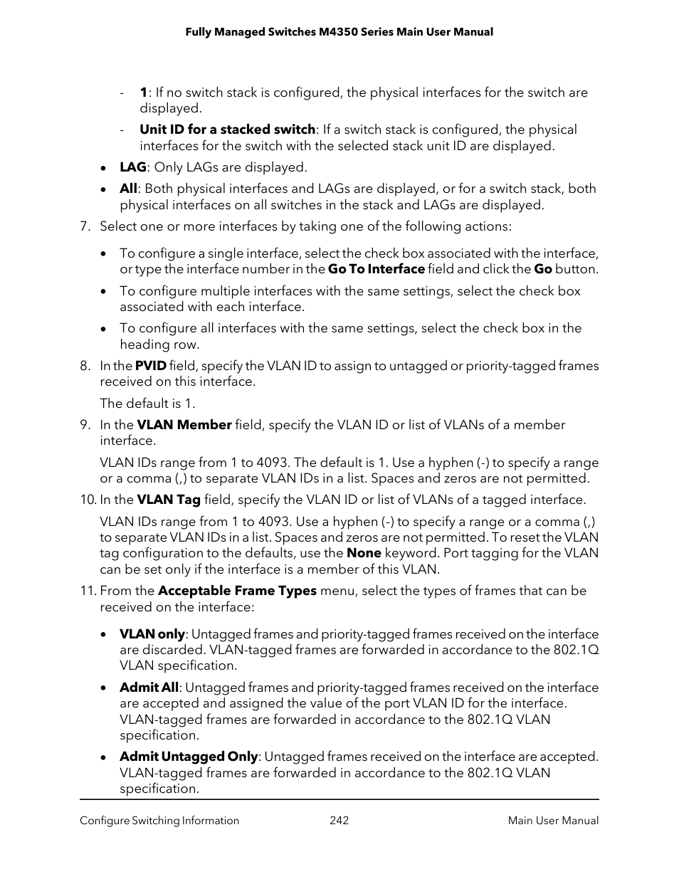 NETGEAR M4350-24F4V 24-Port 10G SFP+ Managed AV Network Switch User Manual | Page 242 / 971