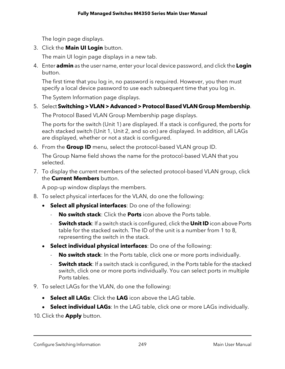 NETGEAR M4350-24F4V 24-Port 10G SFP+ Managed AV Network Switch User Manual | Page 249 / 971