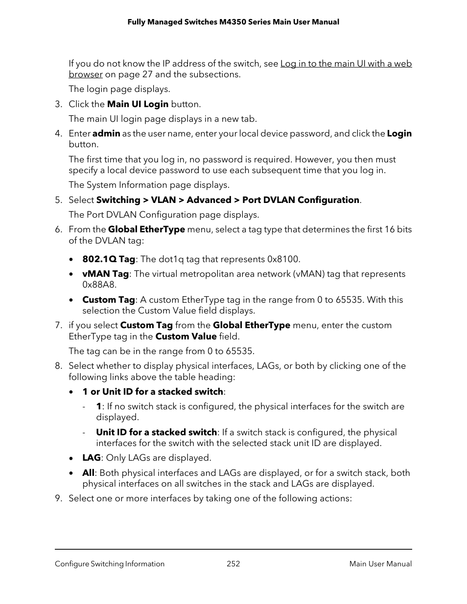 NETGEAR M4350-24F4V 24-Port 10G SFP+ Managed AV Network Switch User Manual | Page 252 / 971