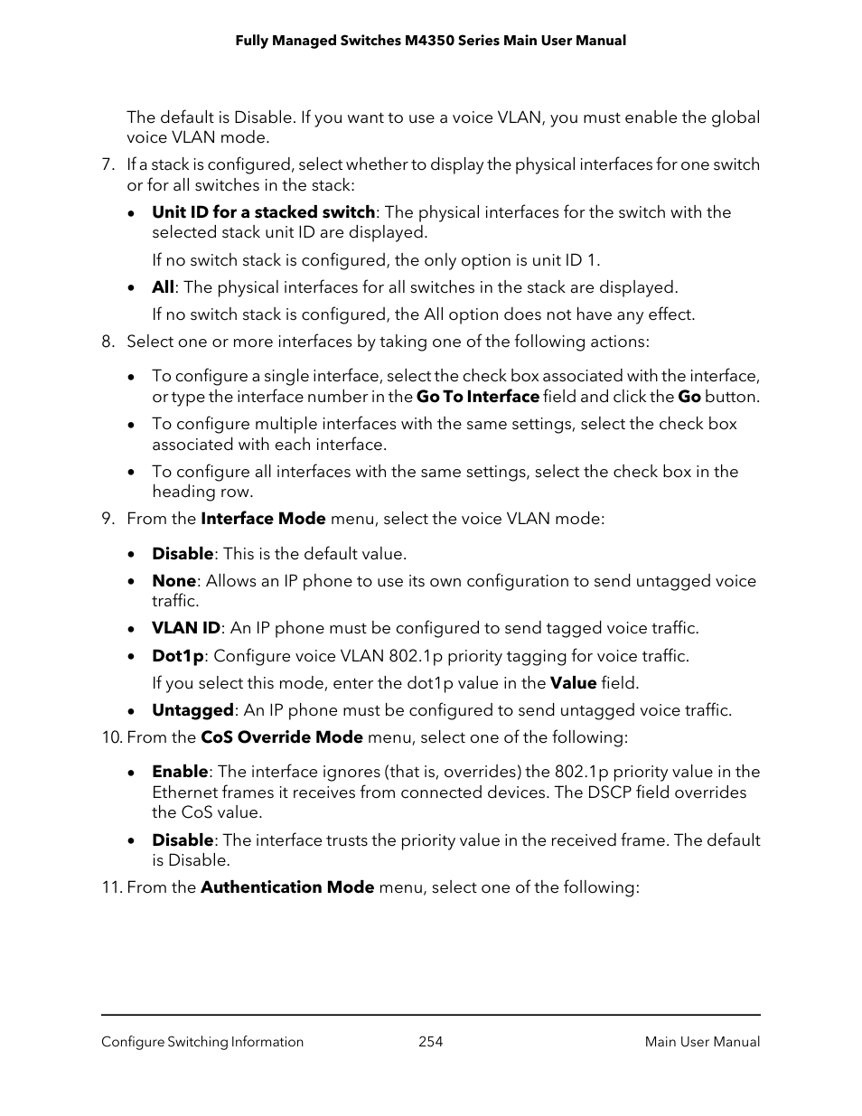 NETGEAR M4350-24F4V 24-Port 10G SFP+ Managed AV Network Switch User Manual | Page 254 / 971