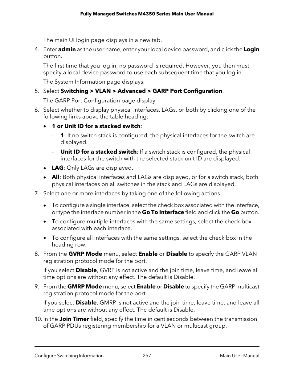 NETGEAR M4350-24F4V 24-Port 10G SFP+ Managed AV Network Switch User Manual | Page 257 / 971