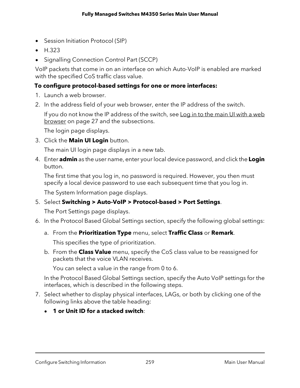 NETGEAR M4350-24F4V 24-Port 10G SFP+ Managed AV Network Switch User Manual | Page 259 / 971