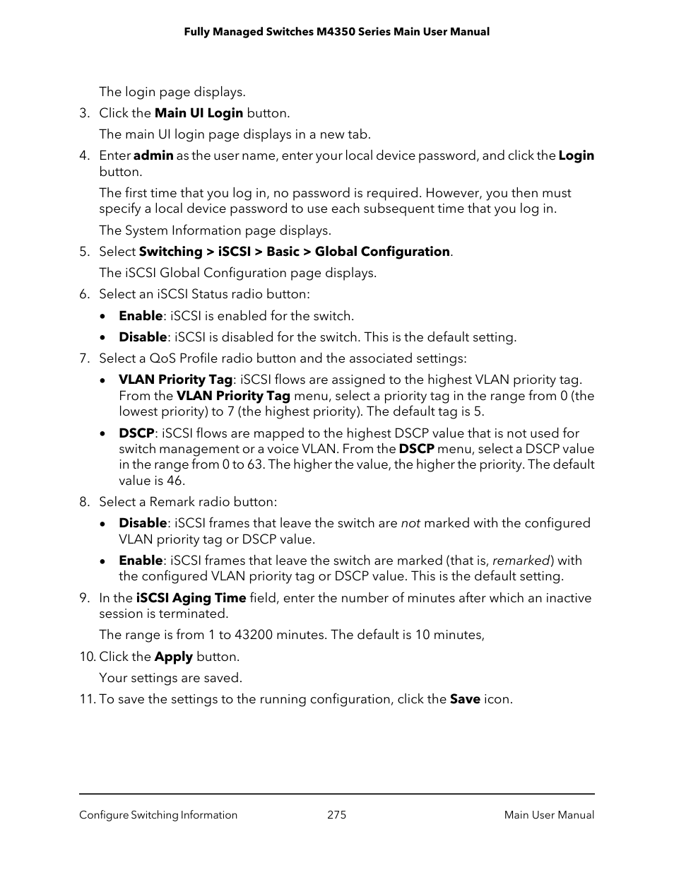 NETGEAR M4350-24F4V 24-Port 10G SFP+ Managed AV Network Switch User Manual | Page 275 / 971