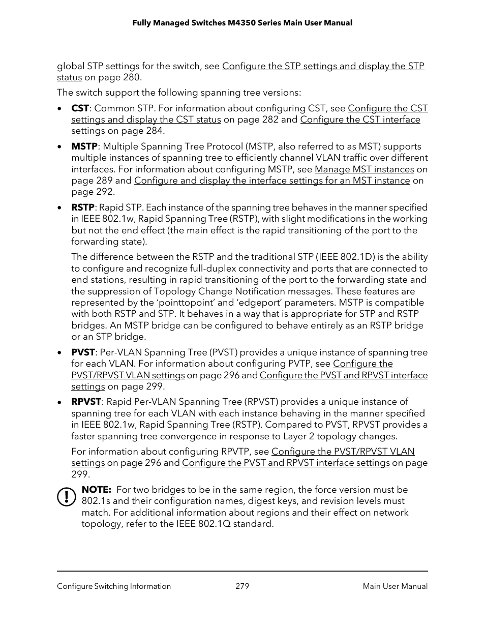 NETGEAR M4350-24F4V 24-Port 10G SFP+ Managed AV Network Switch User Manual | Page 279 / 971