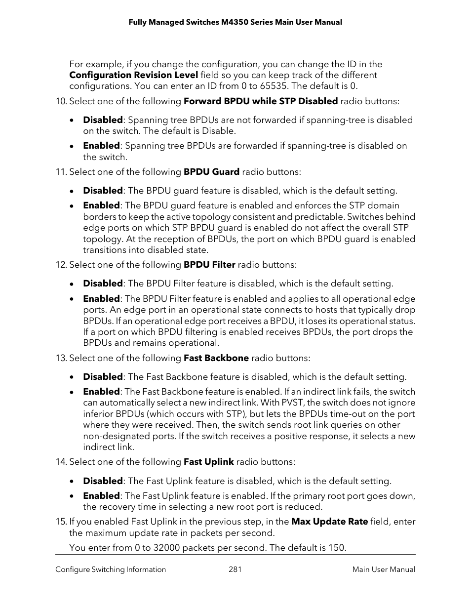 NETGEAR M4350-24F4V 24-Port 10G SFP+ Managed AV Network Switch User Manual | Page 281 / 971