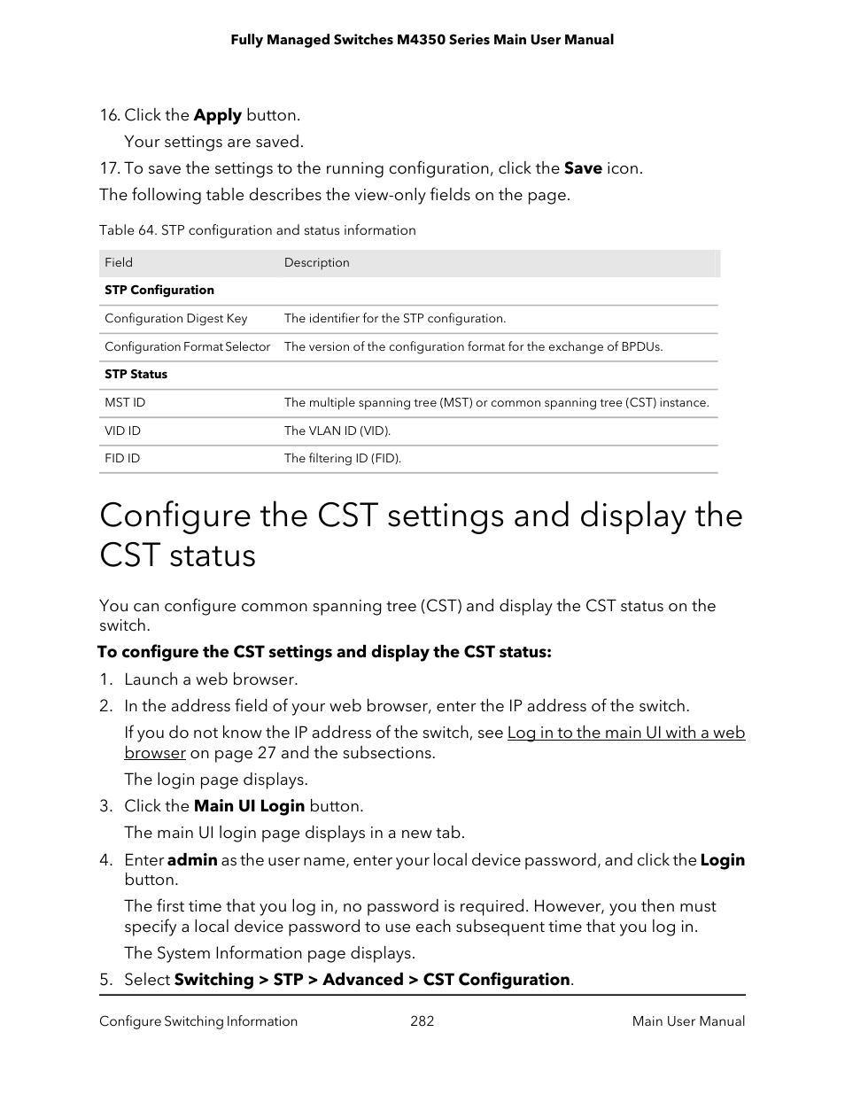 NETGEAR M4350-24F4V 24-Port 10G SFP+ Managed AV Network Switch User Manual | Page 282 / 971