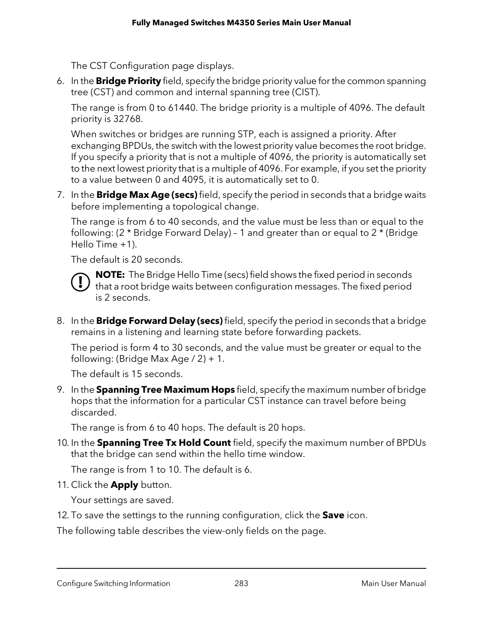 NETGEAR M4350-24F4V 24-Port 10G SFP+ Managed AV Network Switch User Manual | Page 283 / 971