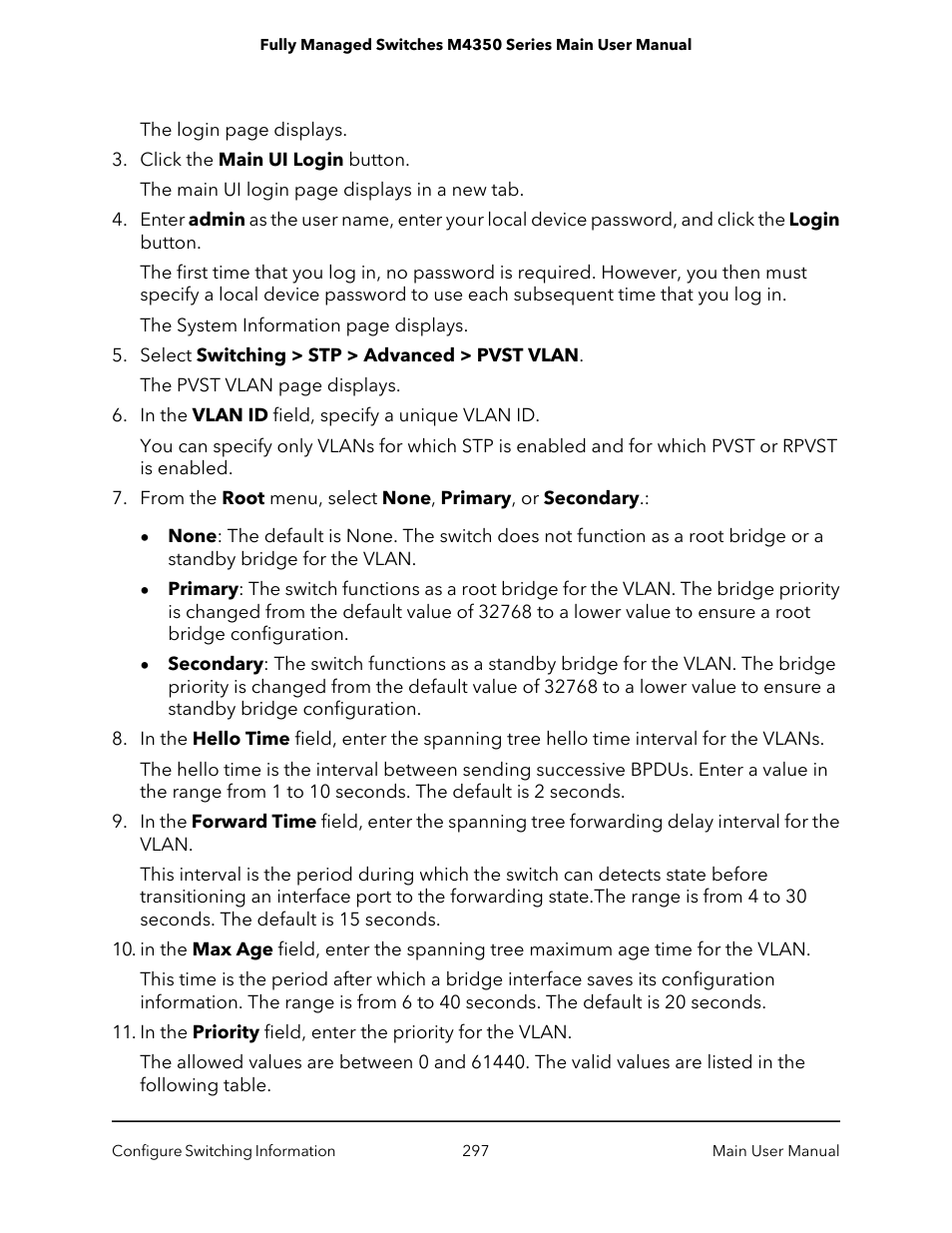 NETGEAR M4350-24F4V 24-Port 10G SFP+ Managed AV Network Switch User Manual | Page 297 / 971