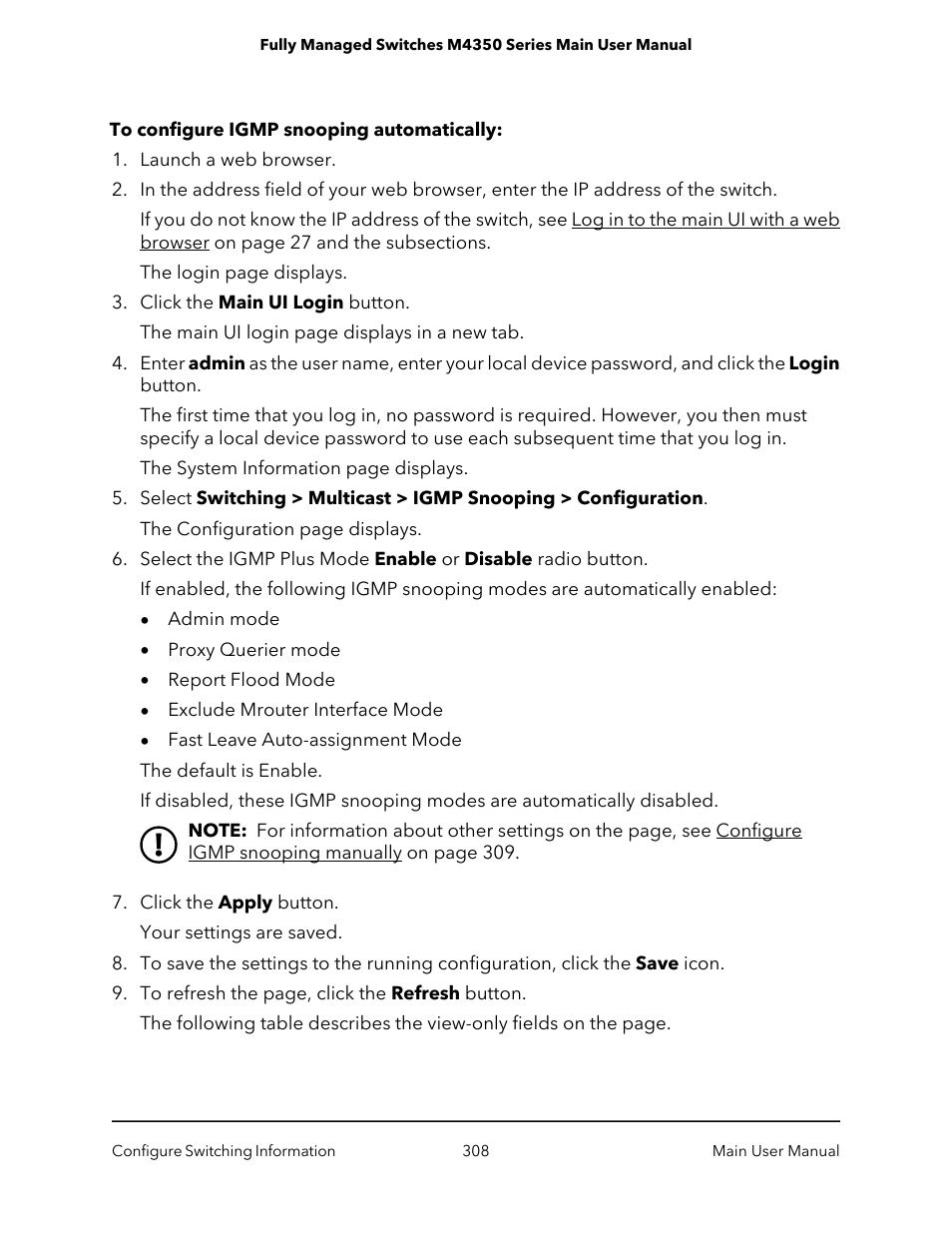 NETGEAR M4350-24F4V 24-Port 10G SFP+ Managed AV Network Switch User Manual | Page 308 / 971