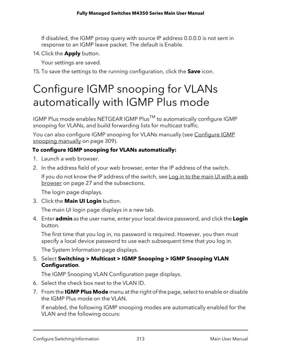 NETGEAR M4350-24F4V 24-Port 10G SFP+ Managed AV Network Switch User Manual | Page 313 / 971