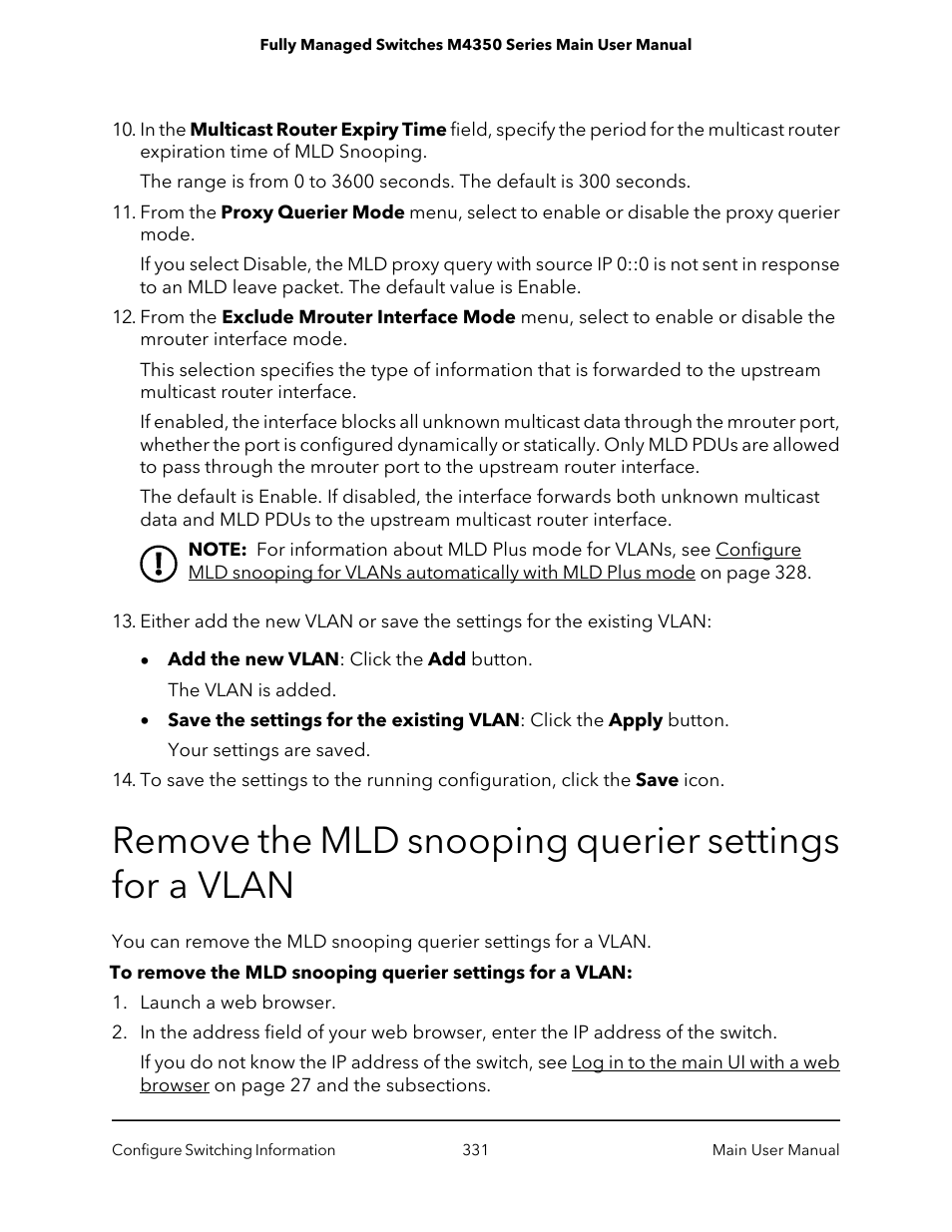 NETGEAR M4350-24F4V 24-Port 10G SFP+ Managed AV Network Switch User Manual | Page 331 / 971