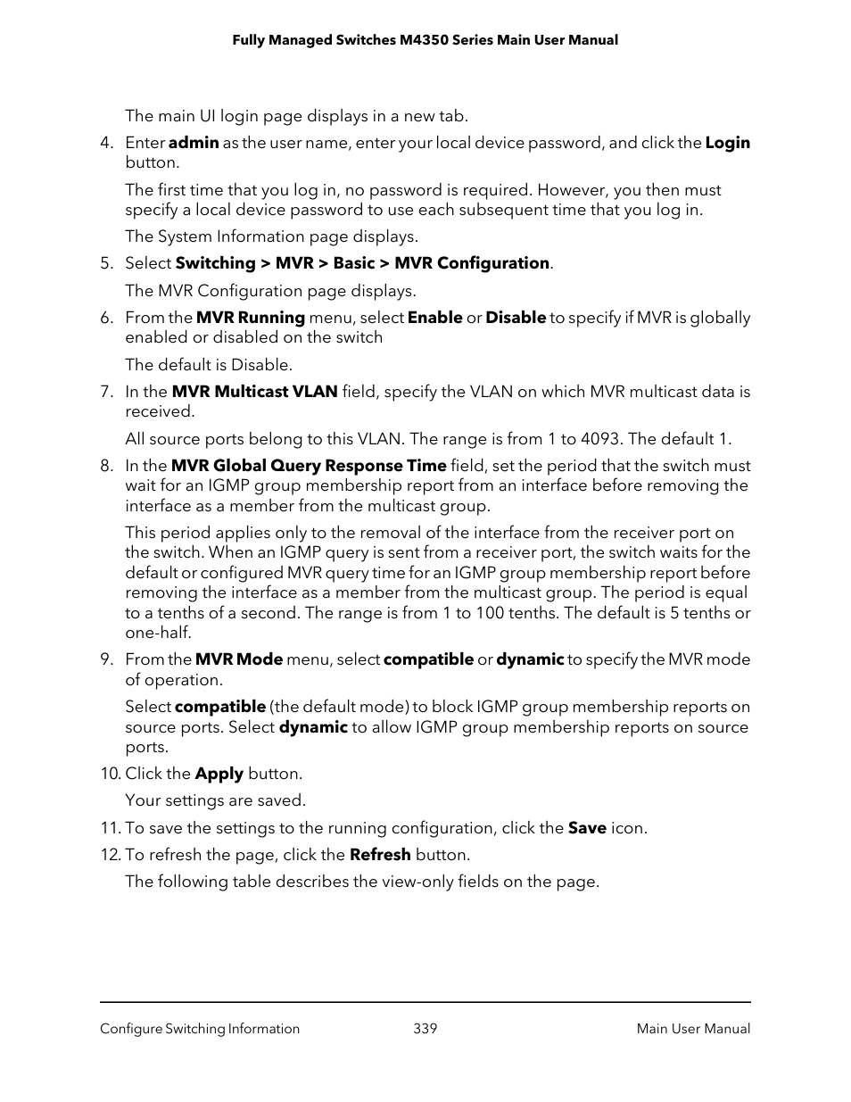 NETGEAR M4350-24F4V 24-Port 10G SFP+ Managed AV Network Switch User Manual | Page 339 / 971