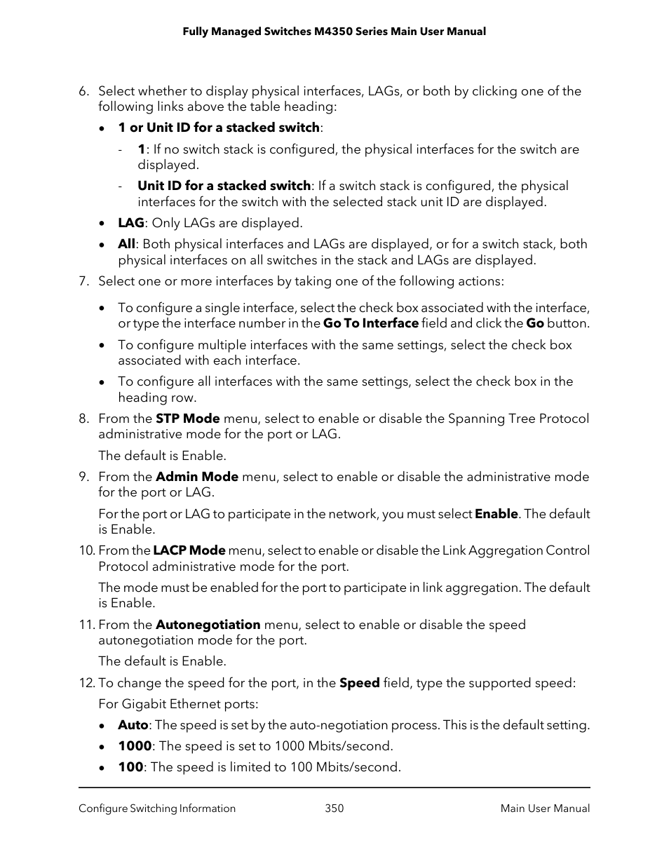 NETGEAR M4350-24F4V 24-Port 10G SFP+ Managed AV Network Switch User Manual | Page 350 / 971