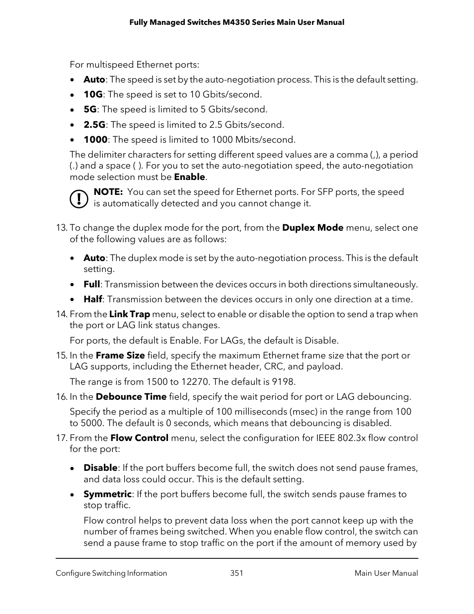 NETGEAR M4350-24F4V 24-Port 10G SFP+ Managed AV Network Switch User Manual | Page 351 / 971