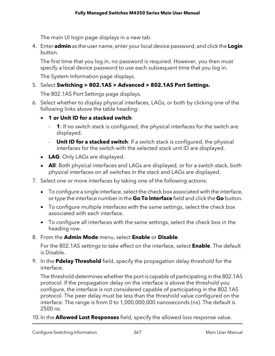 NETGEAR M4350-24F4V 24-Port 10G SFP+ Managed AV Network Switch User Manual | Page 367 / 971