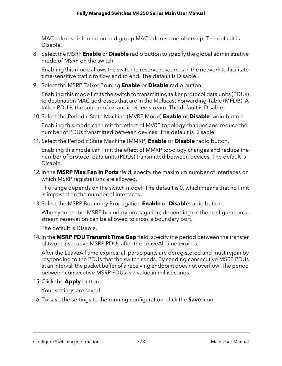 NETGEAR M4350-24F4V 24-Port 10G SFP+ Managed AV Network Switch User Manual | Page 373 / 971