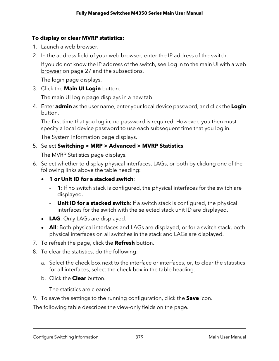 NETGEAR M4350-24F4V 24-Port 10G SFP+ Managed AV Network Switch User Manual | Page 379 / 971