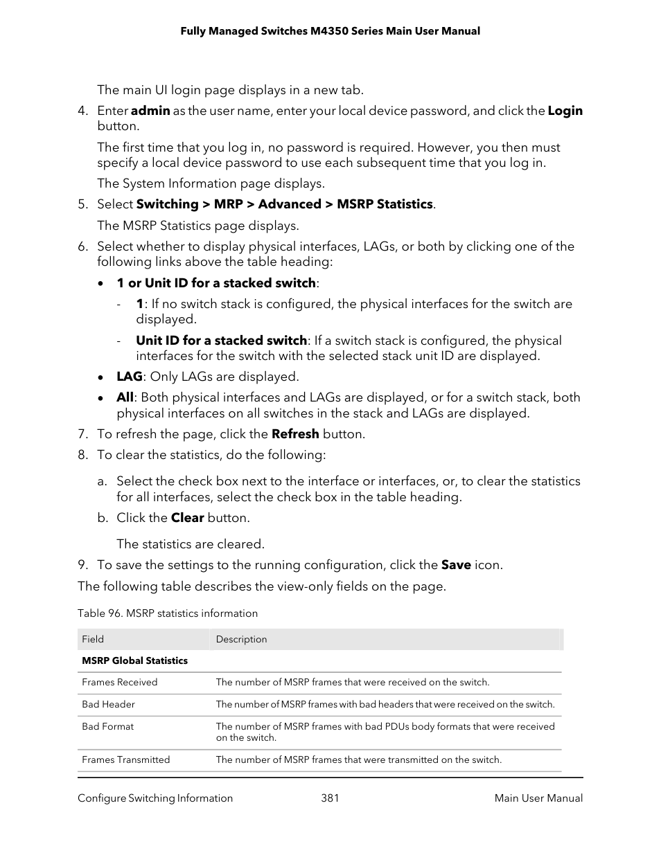 NETGEAR M4350-24F4V 24-Port 10G SFP+ Managed AV Network Switch User Manual | Page 381 / 971