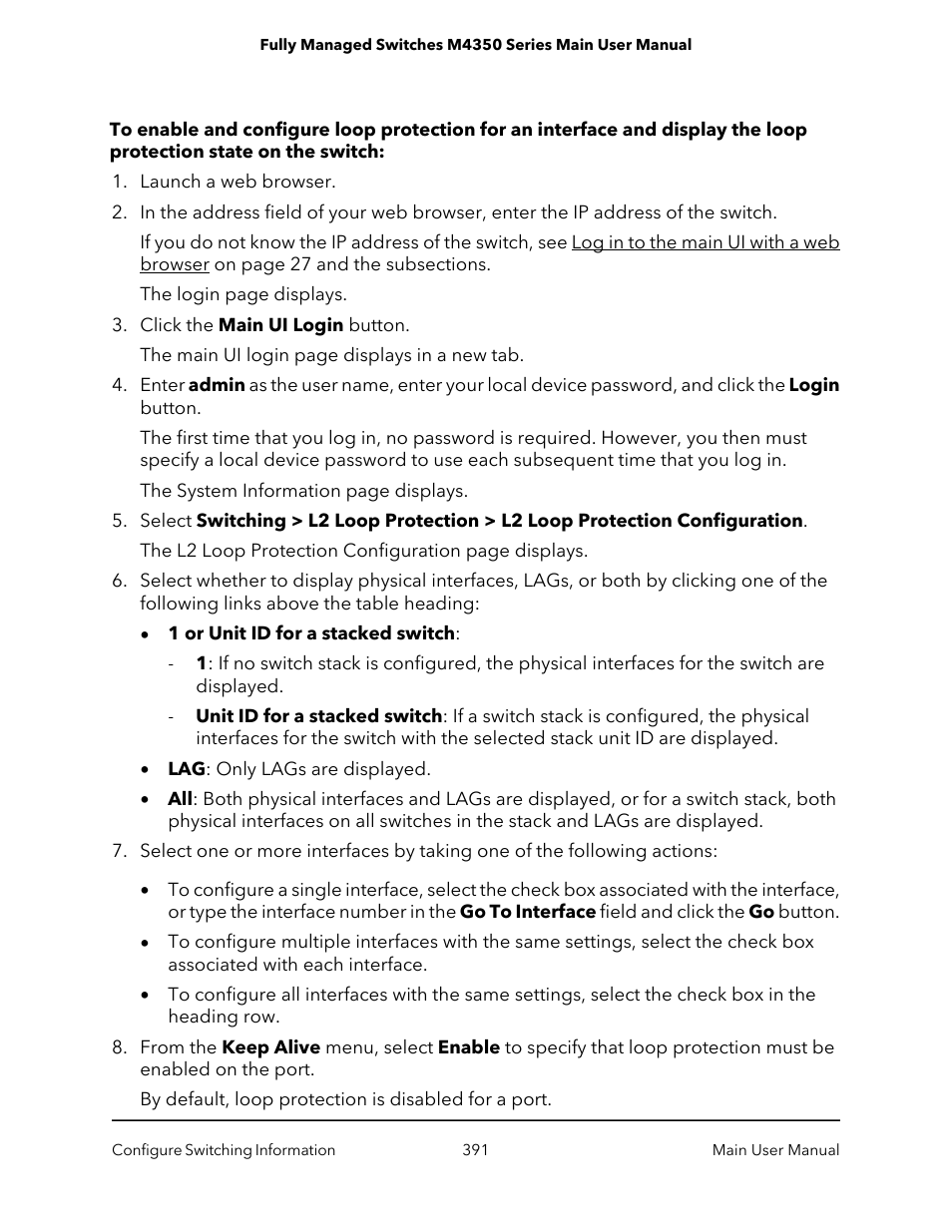 NETGEAR M4350-24F4V 24-Port 10G SFP+ Managed AV Network Switch User Manual | Page 391 / 971