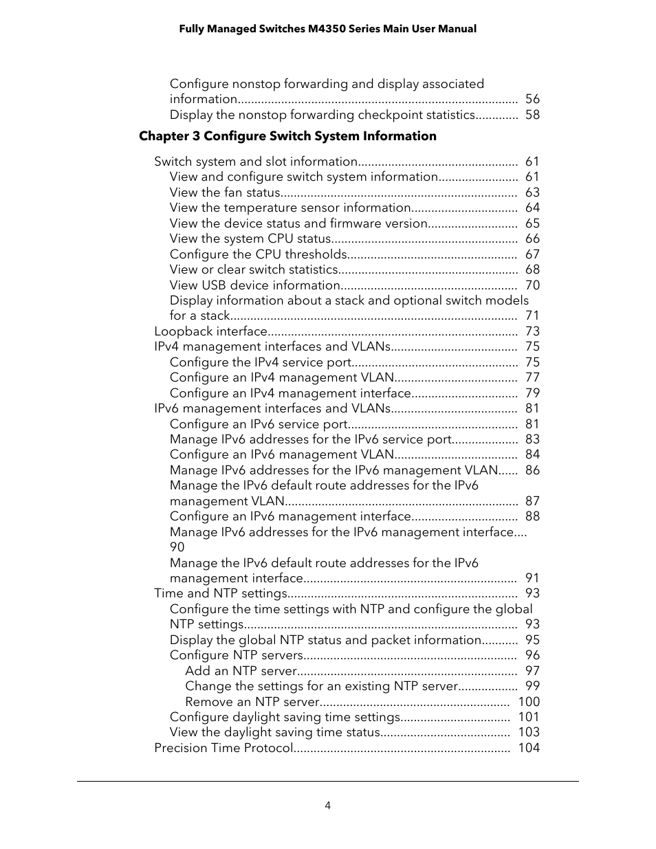 NETGEAR M4350-24F4V 24-Port 10G SFP+ Managed AV Network Switch User Manual | Page 4 / 971