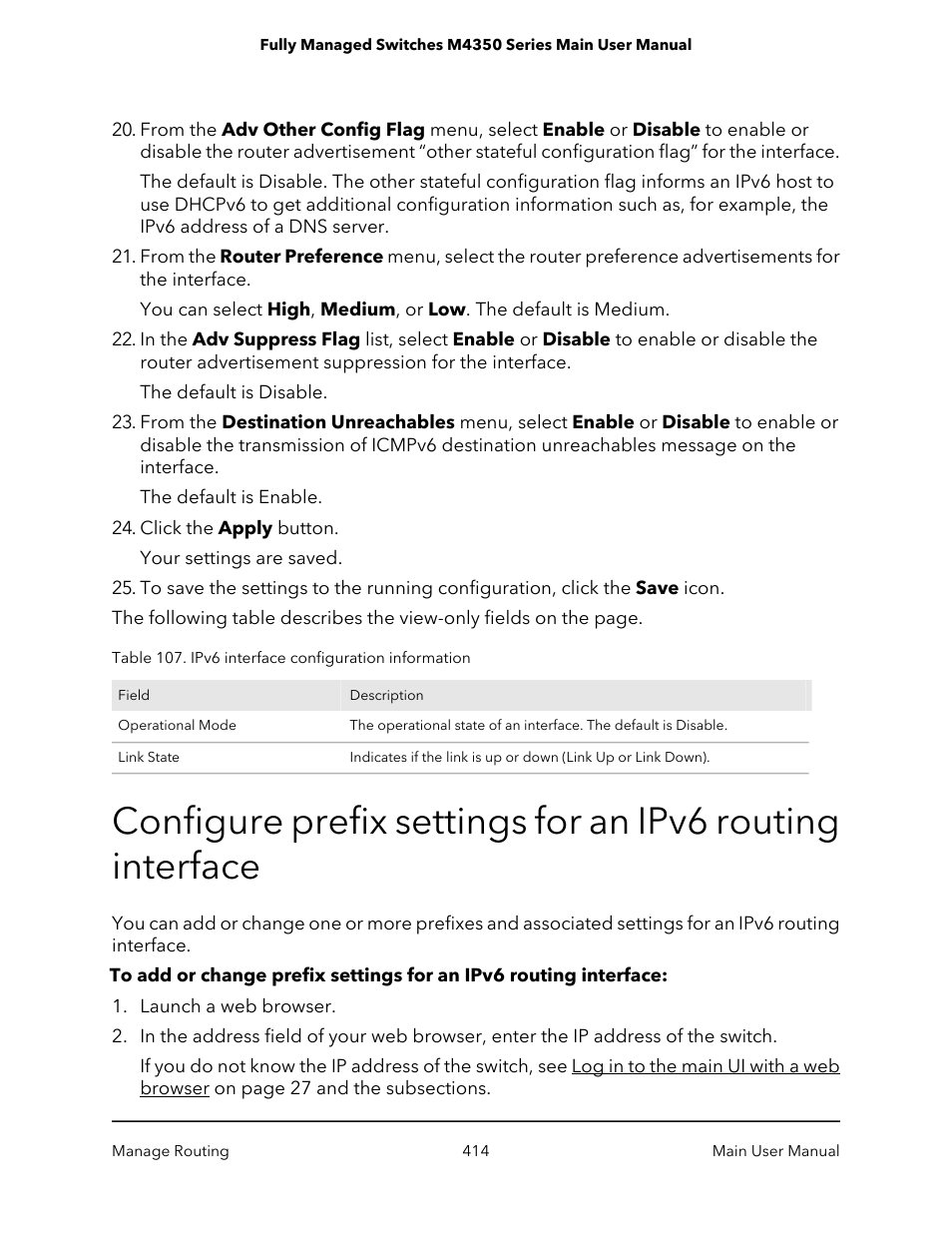 NETGEAR M4350-24F4V 24-Port 10G SFP+ Managed AV Network Switch User Manual | Page 414 / 971