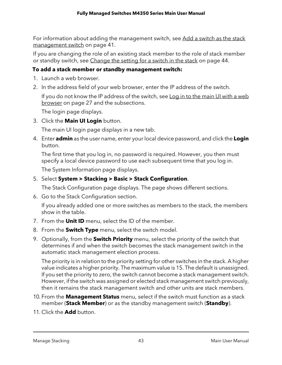 NETGEAR M4350-24F4V 24-Port 10G SFP+ Managed AV Network Switch User Manual | Page 43 / 971