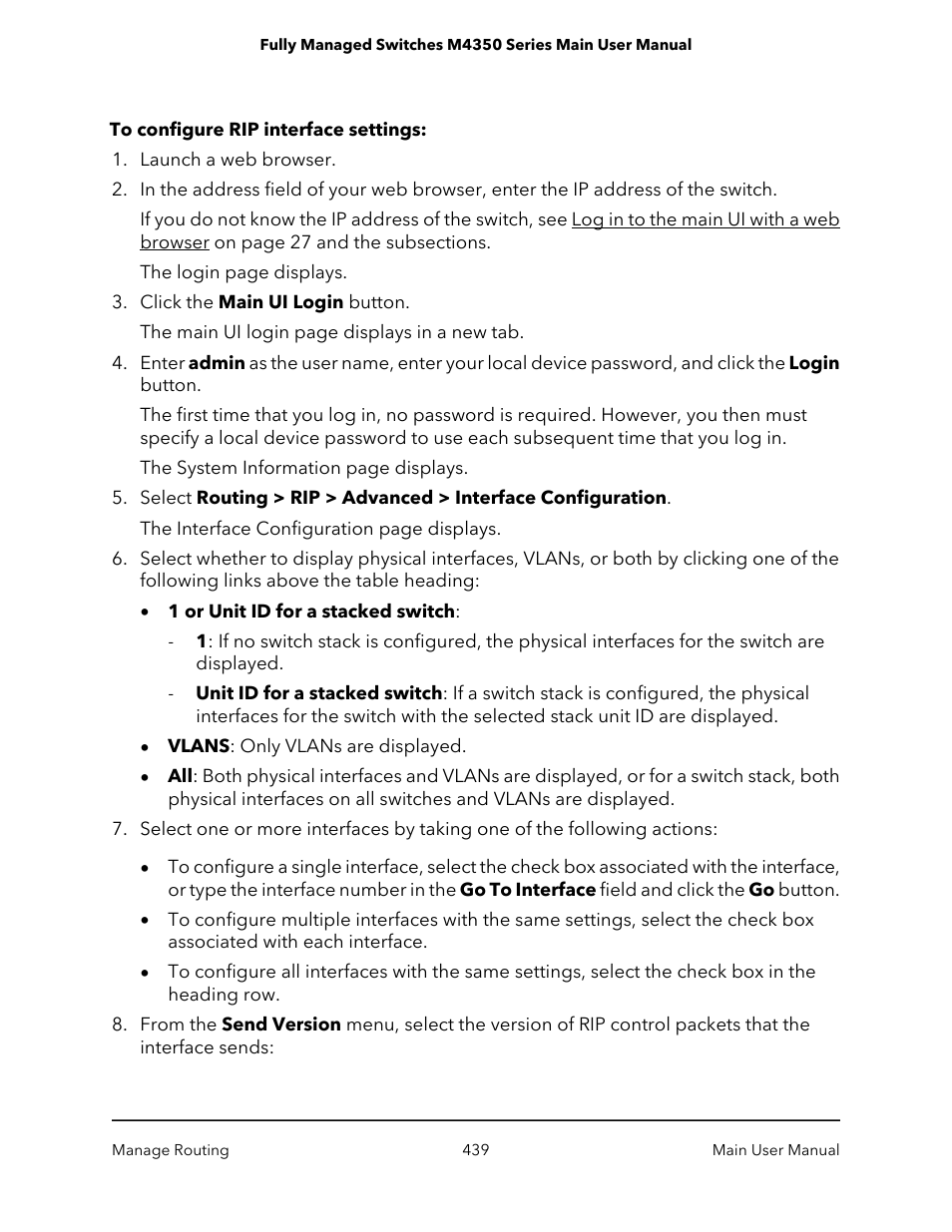 NETGEAR M4350-24F4V 24-Port 10G SFP+ Managed AV Network Switch User Manual | Page 439 / 971