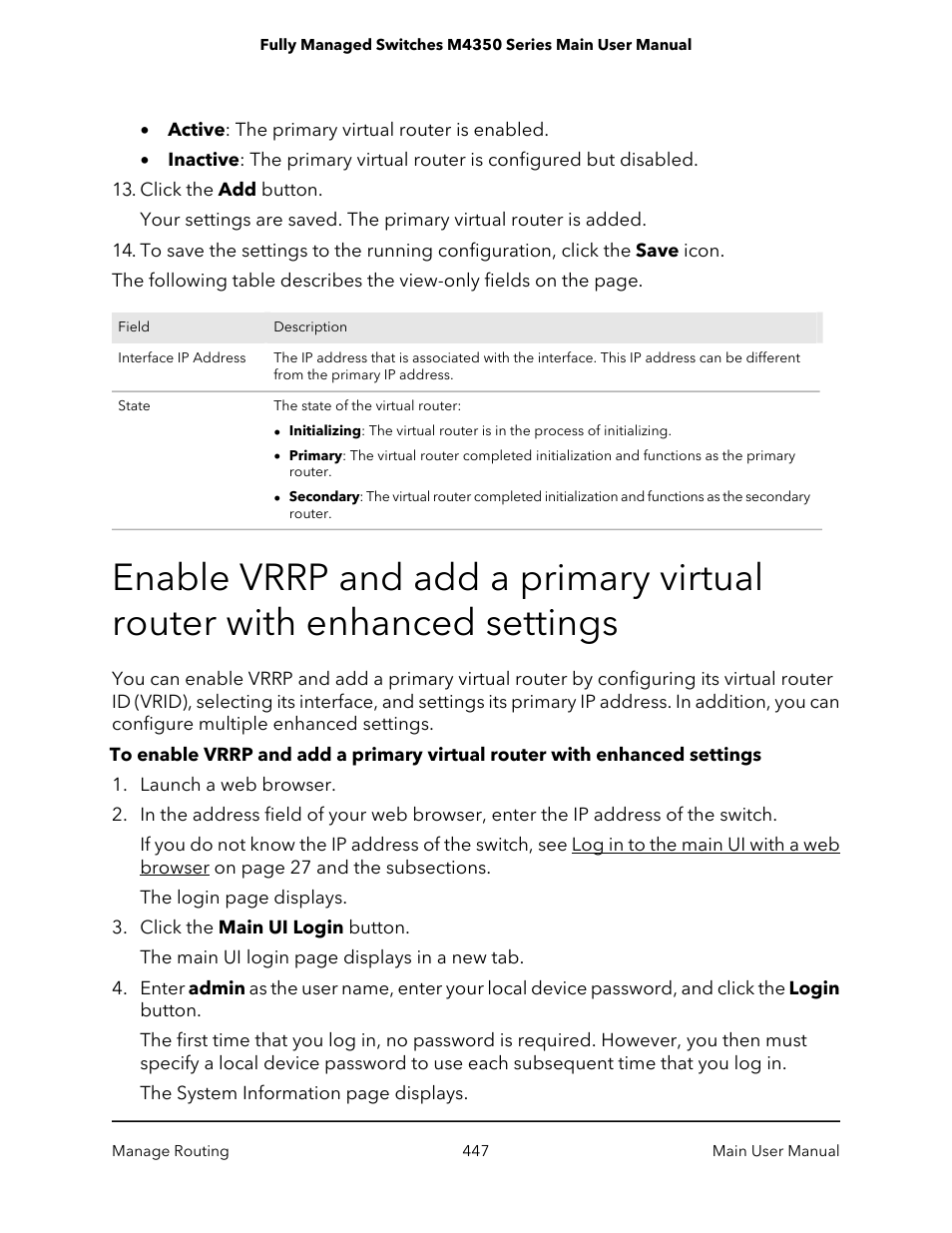 NETGEAR M4350-24F4V 24-Port 10G SFP+ Managed AV Network Switch User Manual | Page 447 / 971