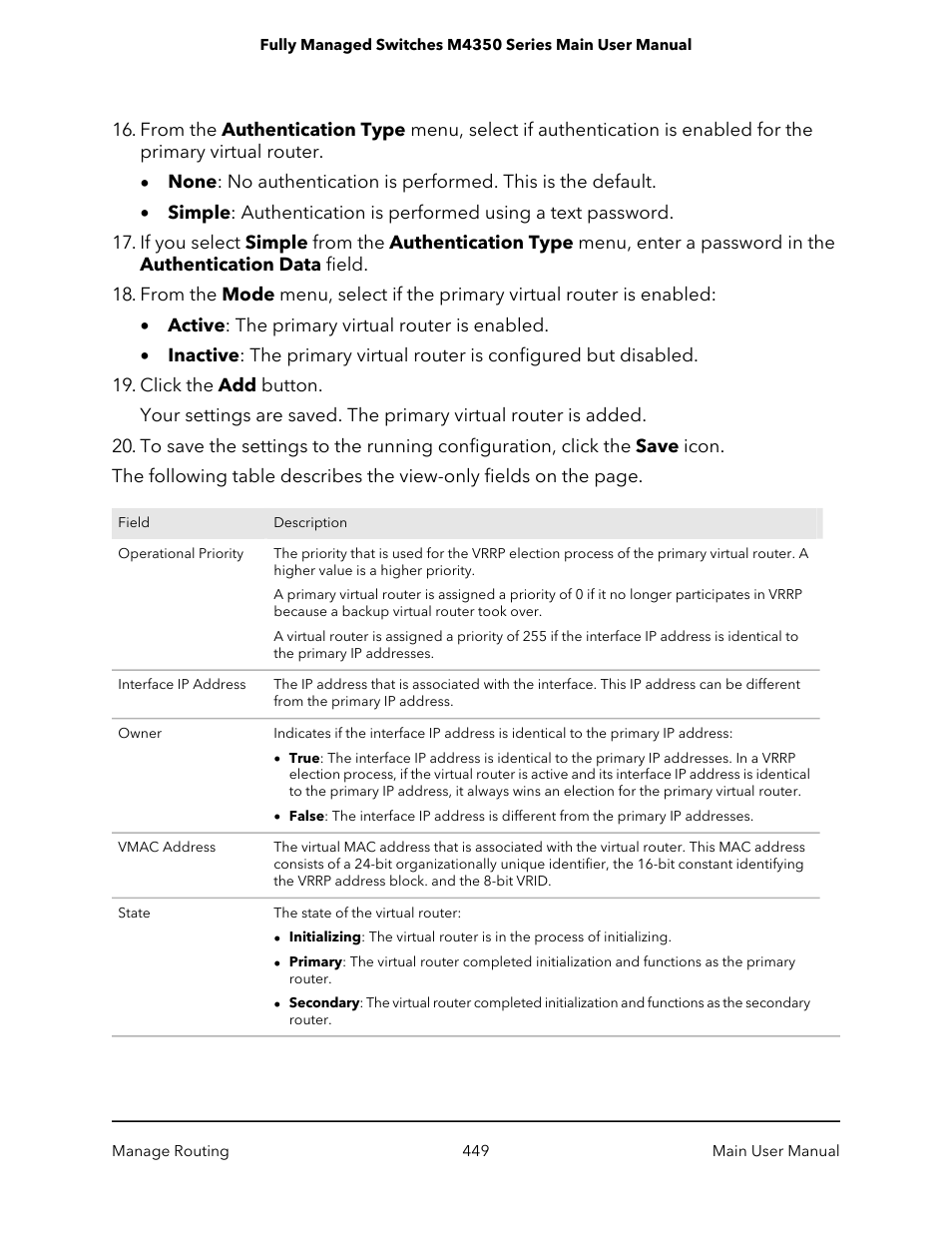 NETGEAR M4350-24F4V 24-Port 10G SFP+ Managed AV Network Switch User Manual | Page 449 / 971