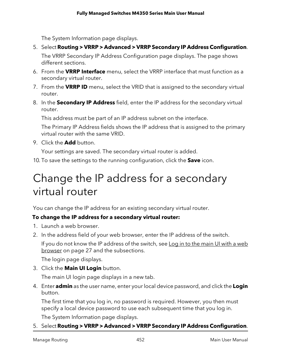 NETGEAR M4350-24F4V 24-Port 10G SFP+ Managed AV Network Switch User Manual | Page 452 / 971