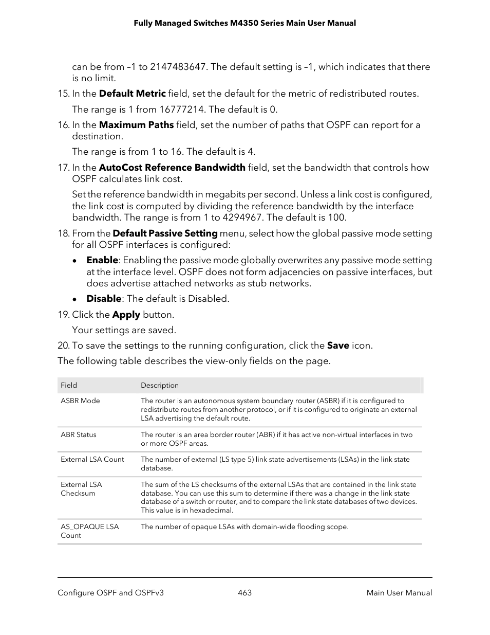 NETGEAR M4350-24F4V 24-Port 10G SFP+ Managed AV Network Switch User Manual | Page 463 / 971