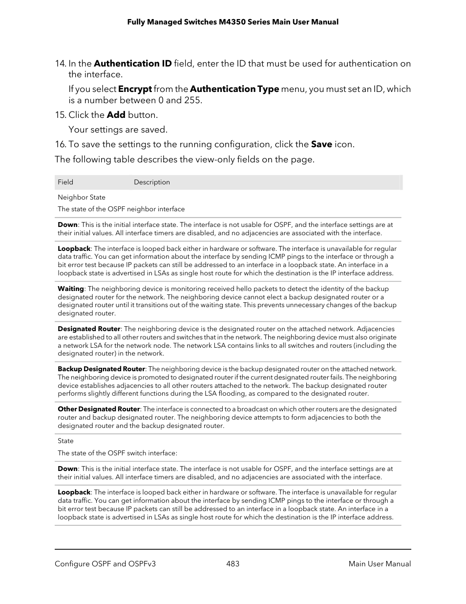 NETGEAR M4350-24F4V 24-Port 10G SFP+ Managed AV Network Switch User Manual | Page 483 / 971