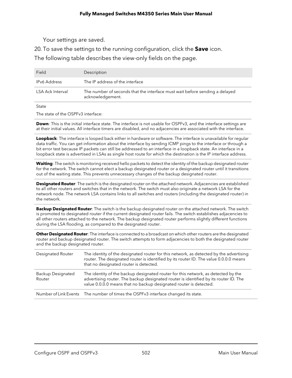 NETGEAR M4350-24F4V 24-Port 10G SFP+ Managed AV Network Switch User Manual | Page 502 / 971