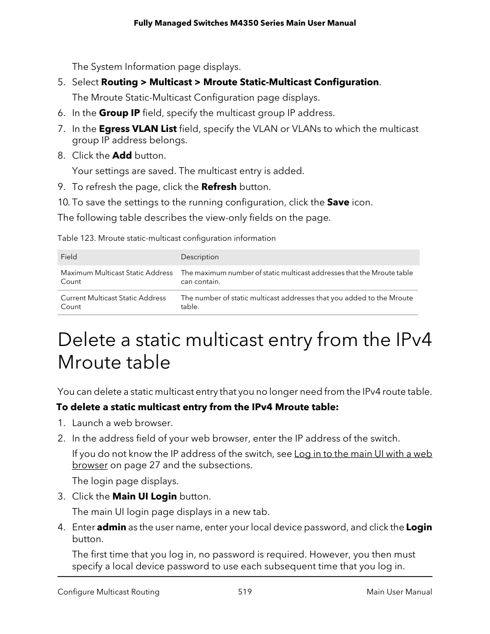 NETGEAR M4350-24F4V 24-Port 10G SFP+ Managed AV Network Switch User Manual | Page 519 / 971