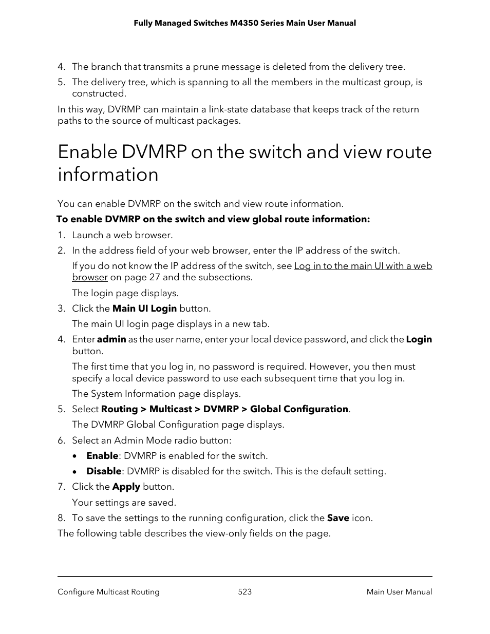 NETGEAR M4350-24F4V 24-Port 10G SFP+ Managed AV Network Switch User Manual | Page 523 / 971