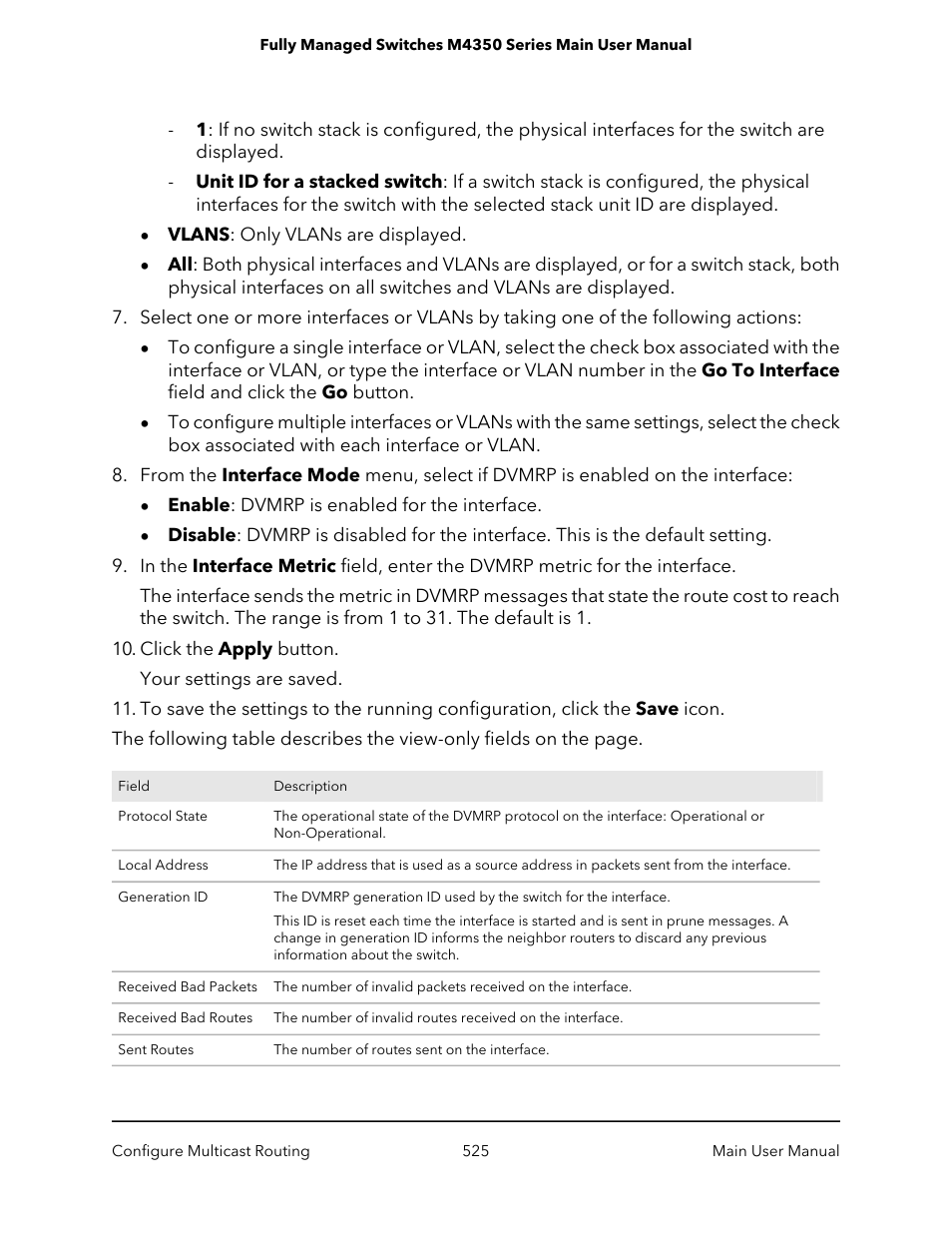 NETGEAR M4350-24F4V 24-Port 10G SFP+ Managed AV Network Switch User Manual | Page 525 / 971