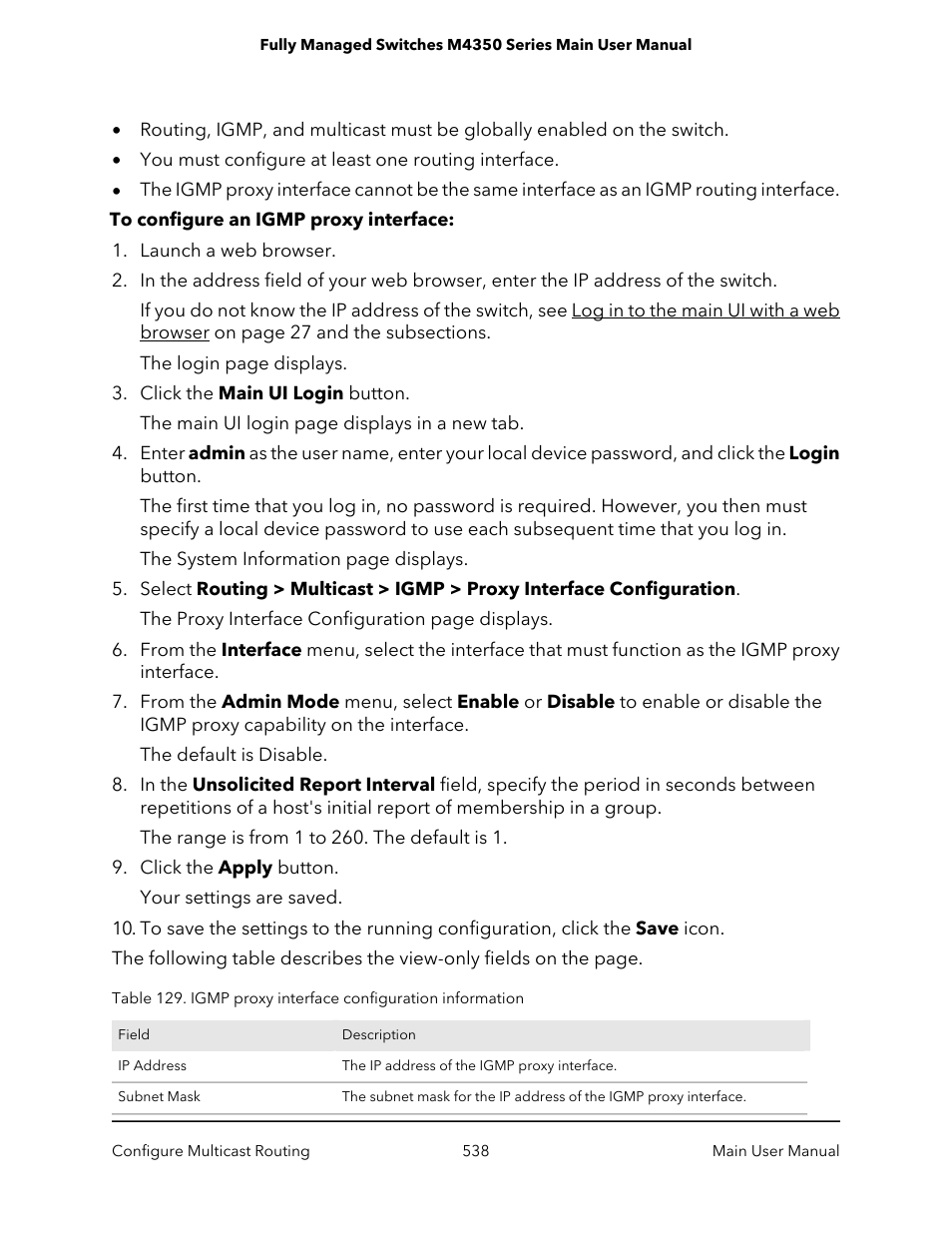 NETGEAR M4350-24F4V 24-Port 10G SFP+ Managed AV Network Switch User Manual | Page 538 / 971