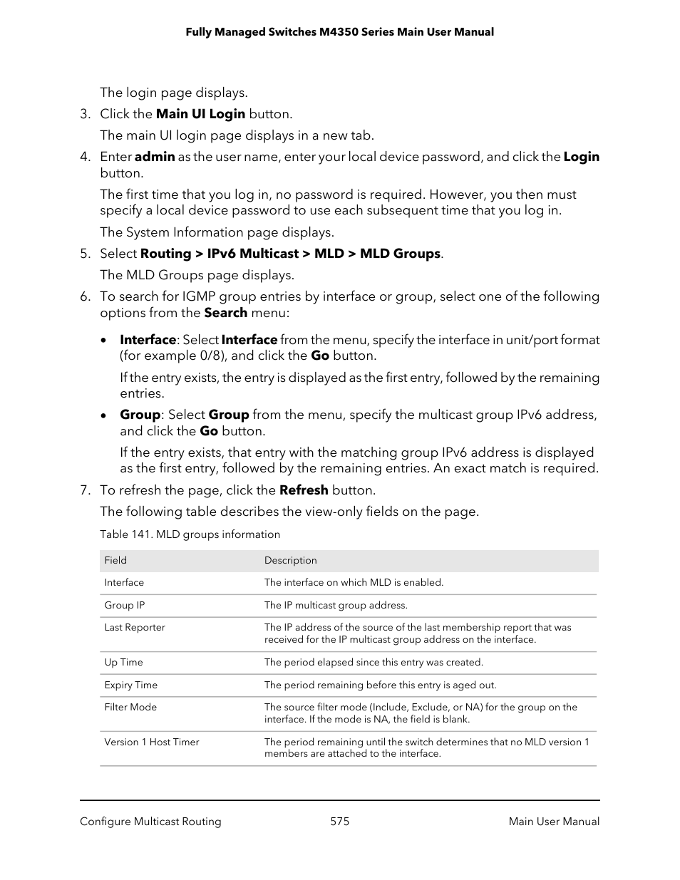 NETGEAR M4350-24F4V 24-Port 10G SFP+ Managed AV Network Switch User Manual | Page 575 / 971