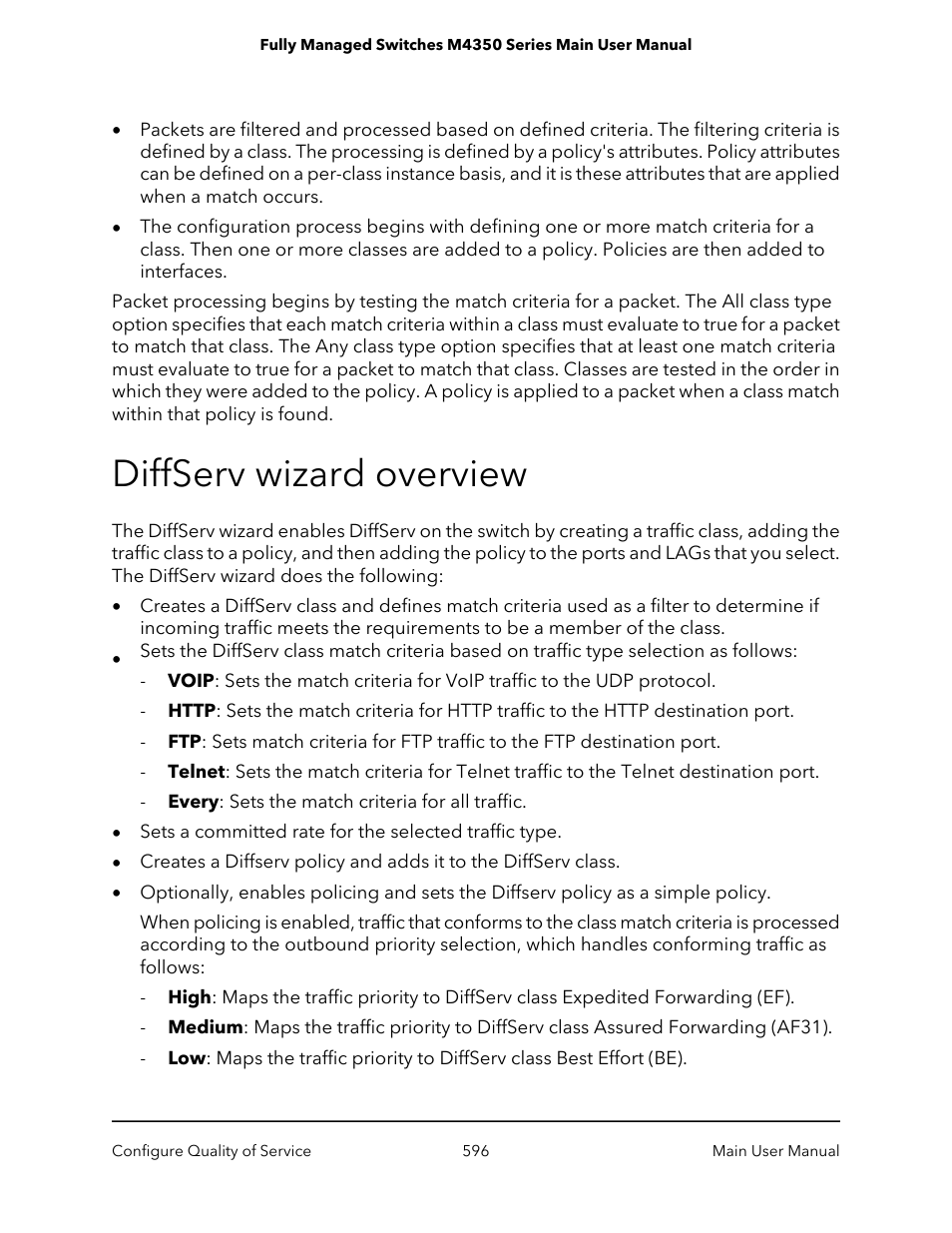 Diffserv wizard overview | NETGEAR M4350-24F4V 24-Port 10G SFP+ Managed AV Network Switch User Manual | Page 596 / 971