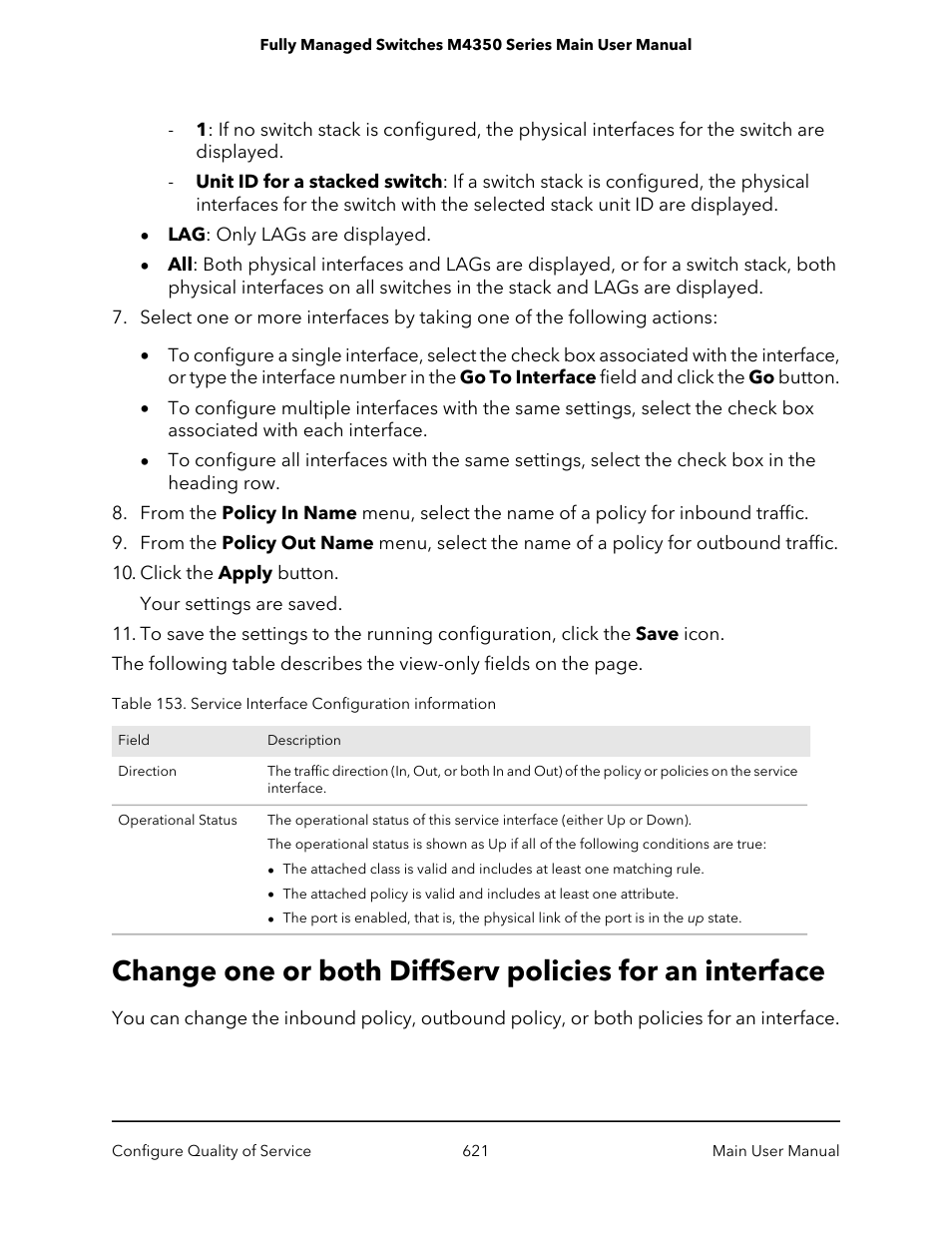 NETGEAR M4350-24F4V 24-Port 10G SFP+ Managed AV Network Switch User Manual | Page 621 / 971