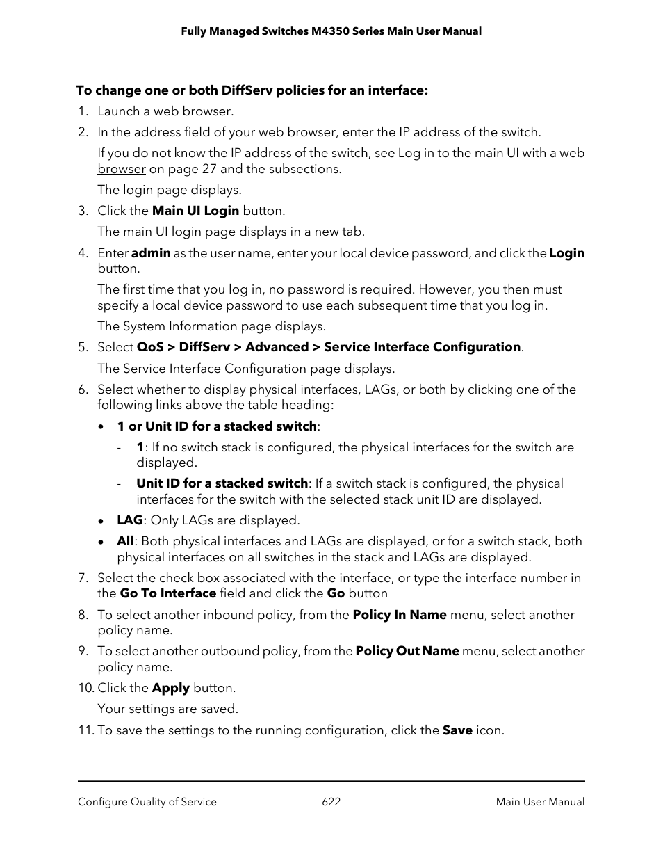 NETGEAR M4350-24F4V 24-Port 10G SFP+ Managed AV Network Switch User Manual | Page 622 / 971