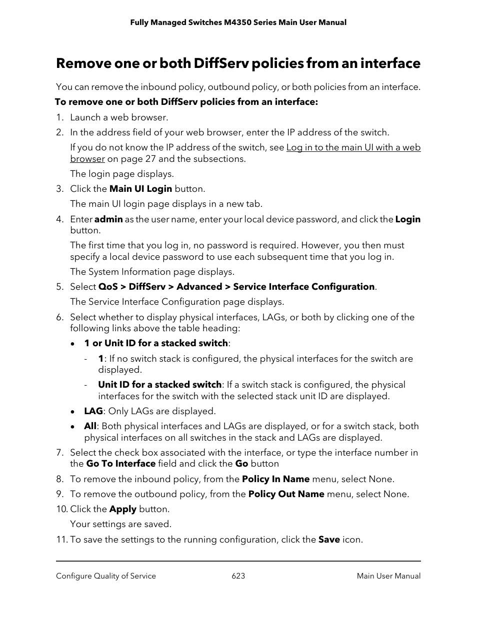 NETGEAR M4350-24F4V 24-Port 10G SFP+ Managed AV Network Switch User Manual | Page 623 / 971