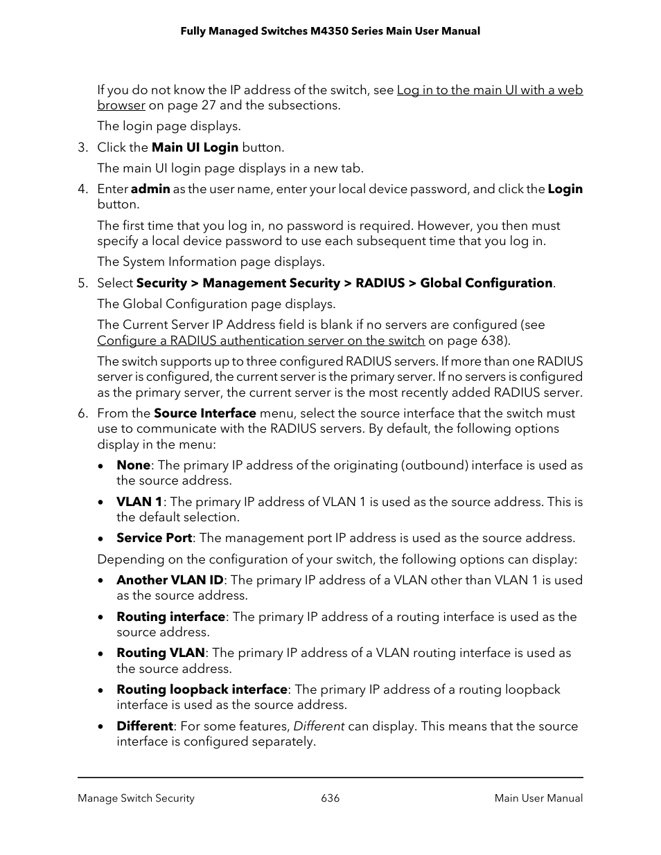 NETGEAR M4350-24F4V 24-Port 10G SFP+ Managed AV Network Switch User Manual | Page 636 / 971