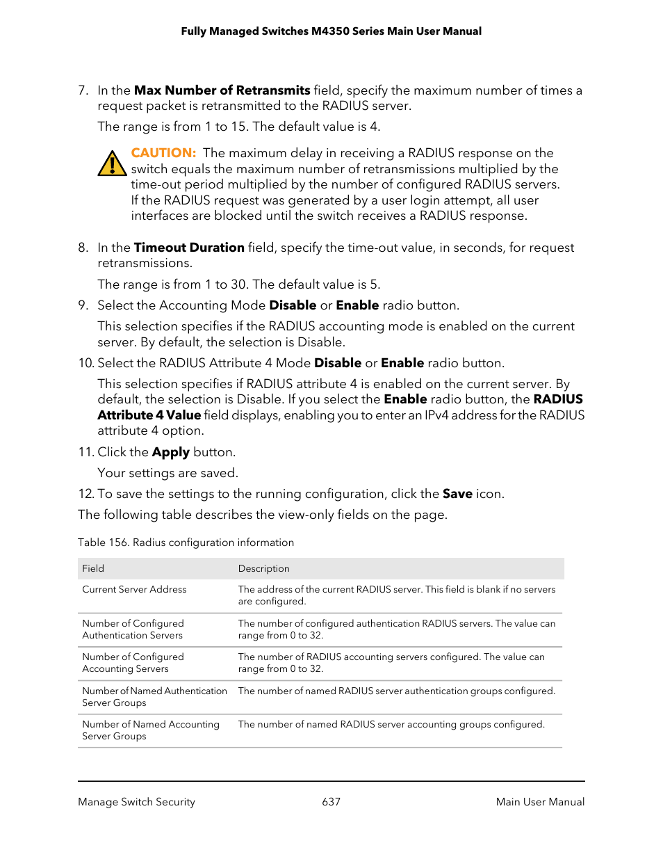 NETGEAR M4350-24F4V 24-Port 10G SFP+ Managed AV Network Switch User Manual | Page 637 / 971